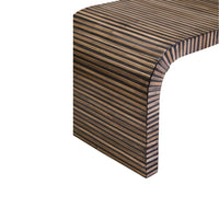 Orana Bamboo Inlay Curved Coffee Table