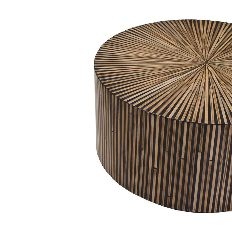 Orana Bamboo Inlay Round Coffee Table