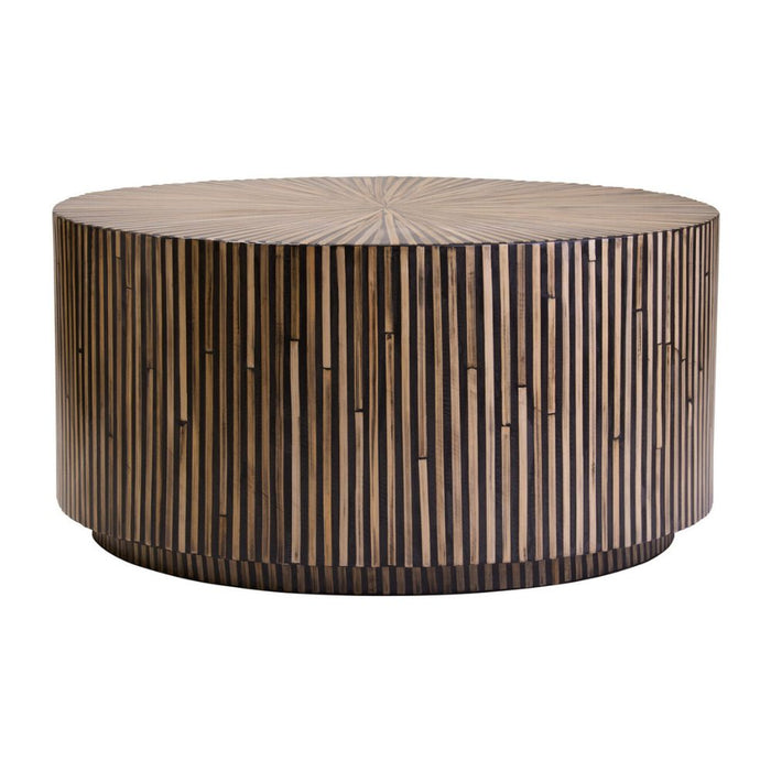 Orana Bamboo Inlay Round Coffee Table