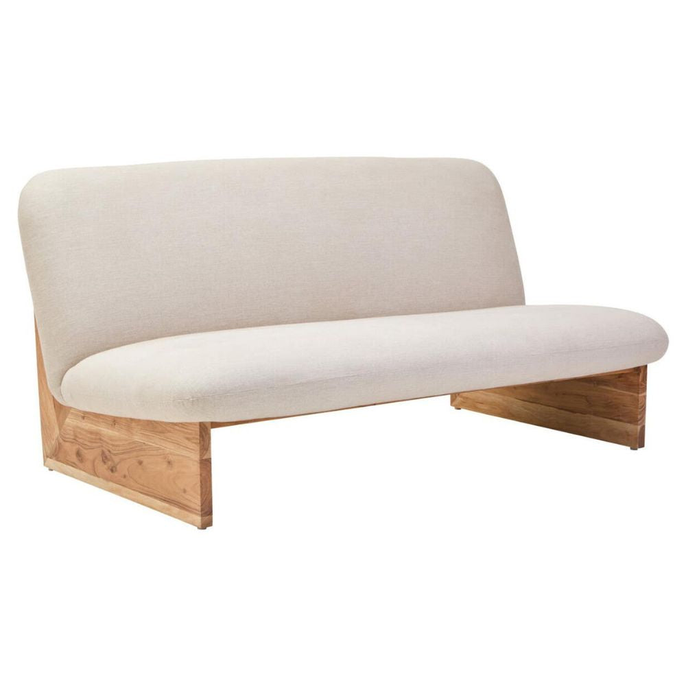 Solenne Cream Armless Sofa
