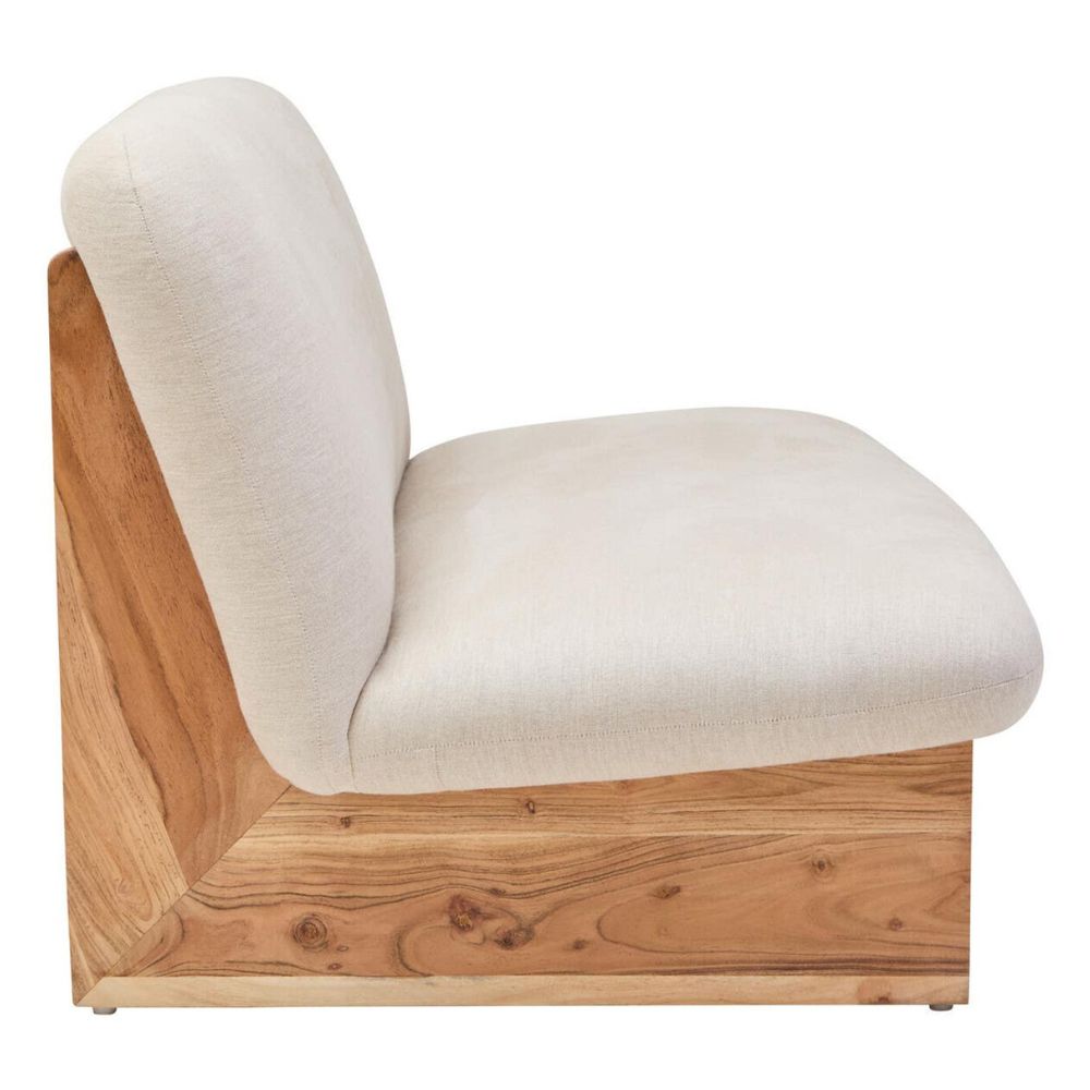 Solenne Cream Armless Sofa