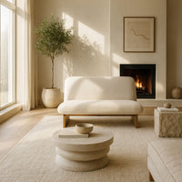 Solenne Cream Armless Sofa