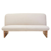 Solenne Cream Armless Sofa