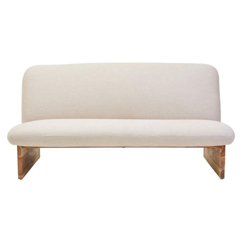 Solenne Cream Armless Sofa