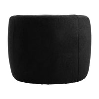 Varese Black Boucle Swivel Lounge Chair