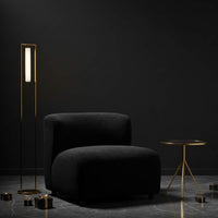 Eldra Black Boucle Armless Chair